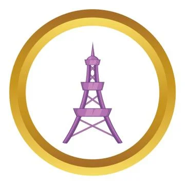 Eiffel Tower vector icon Stock-Illustration