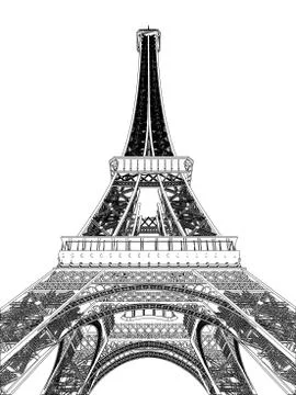 Eiffel tower vector illustration Stock-Illustration