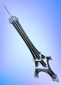 Eiffel tower vector illustration Stock Illustration