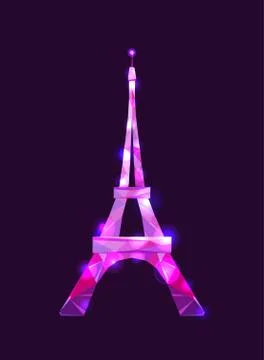 Eiffel tower vector illustration. Illustration