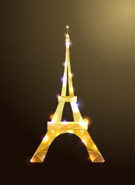 Eiffel tower vector illustration. Illustration