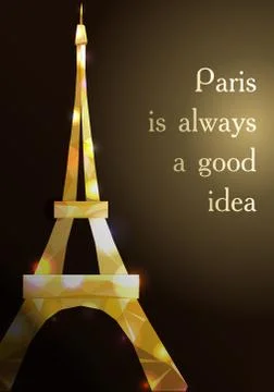 Eiffel tower vector illustration. イラスト素材