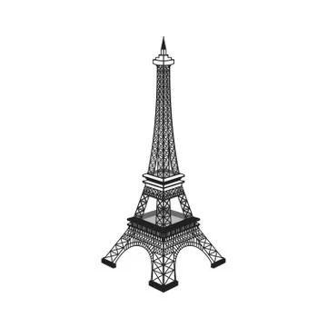 Eiffel tower vector illustration ,Paris. Icon design Stock Illustration
