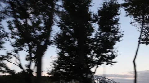 Eiffel Tower while driving in Paris during day time Stock-Footage 68547517