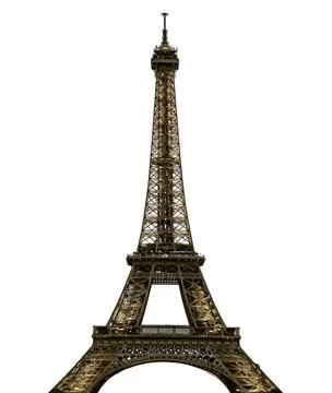 Eiffel Tower on white background Eiffel Tower in Paris on white background... Stock-Fotos