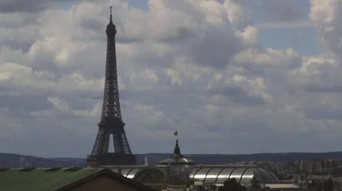Eiffel Tower - Wide Video stock 41956564