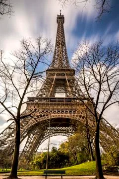 Eiffel Tower in Winter Foto stock