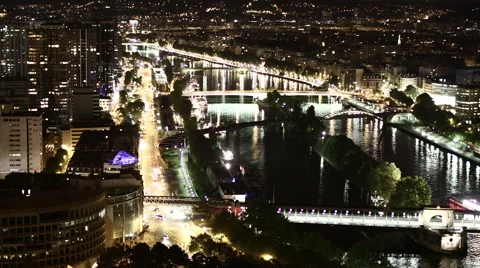 Eiffeltower city view - Time lapse Stock Footage 42502544