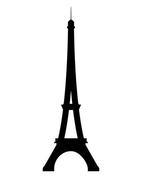 Eiffelturm auf weiss - Eiffel tower on white background Eiffelturm auf wei... Stock-Fotos