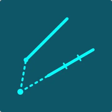 Eigenvalue Icon : Vector Scaling Along Its Own Direction Illustrazione stock