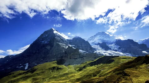 Eiger and Monch Stock Footage 68591857