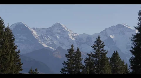 Eiger, Mönch und Jungfrau Stock Footage 32140774