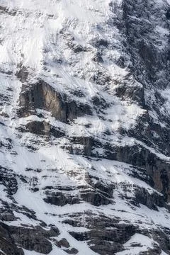 Eiger mountain up close Stock Photos