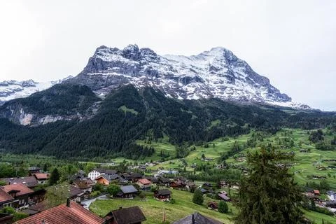 Eiger Mountain View Stock Photos