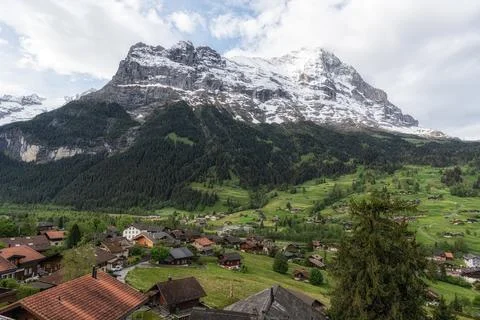Eiger Mountain View Stock Photos