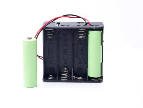 Eight AA battery Stock Photos