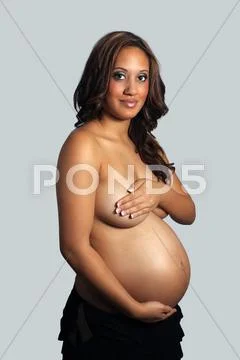 Eight months pregnant, intimate (3) Stock Photos