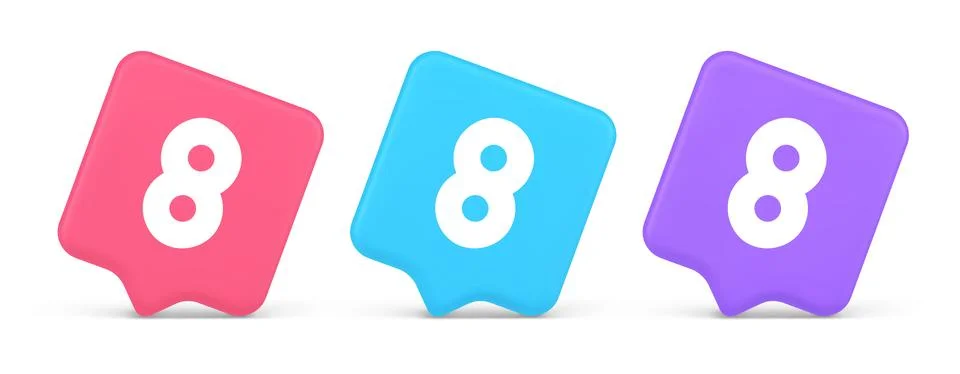 Eight number button mathematic counting calculator web application 3d reali.. イラスト素材
