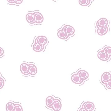 Eight number glyph seamless pattern Stock Illustration