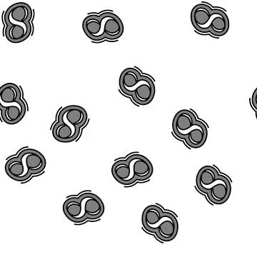 Eight number vector seamless pattern Stock Illustration