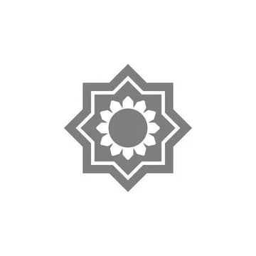 Eight point star icon. Simple web black icon, can be used as web element icon Illustrazione stock