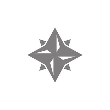 Eight point star icon. Simple web black icon, can be used as web element icon Illustrazione stock