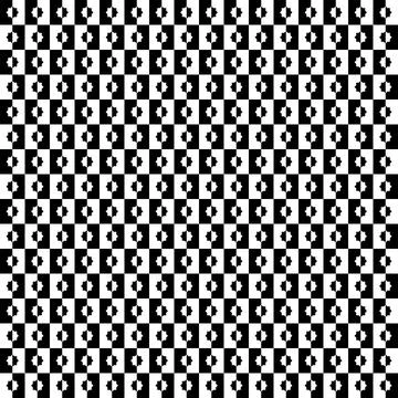 Eight Point Star Shape in Contrast Color, Black White Stock Illustration