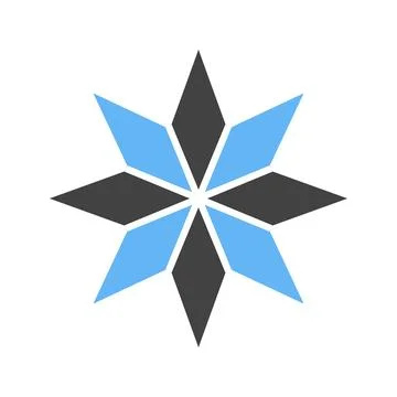 Eight-Pointed Star icon vector image. Stock Illustration