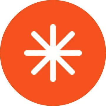 Eight-Spoked Asterisk icon vector image. Illustrazione stock