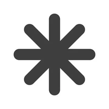 Eight-Spoked Asterisk icon vector image. Stock Illustration