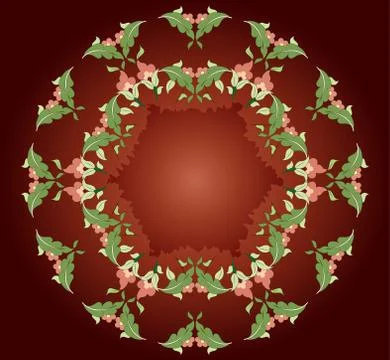 Eighteen series designed from the ottoman pattern Stock Illustration