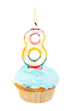 Eighth  birthday Stock Photos