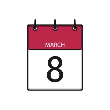 The eighth of March. Stock Illustration