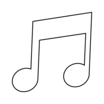 Eighth note icon Stock Illustration
