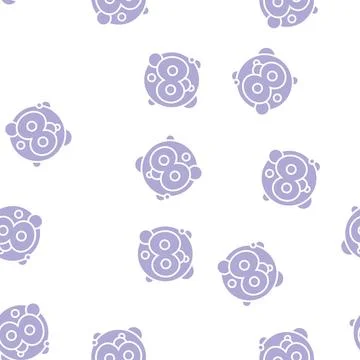 Eighth number glyph seamless pattern Stock Illustration