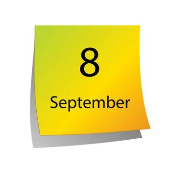 The eighth of September Stock Illustration