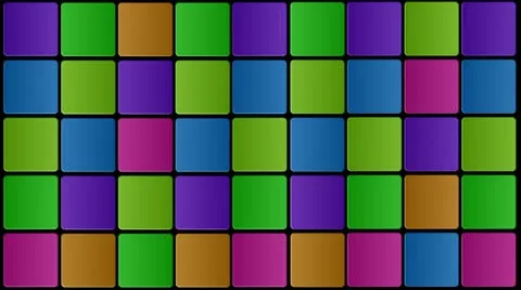 Eighties Colored Boxes LOOP Stock Footage 12673988