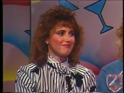 Eighties hair, 80s Fashion. Sarcastic Response to a Question Stock Footage