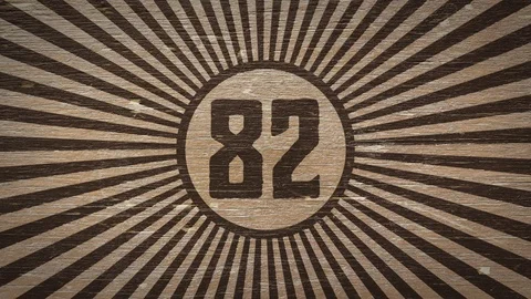 Eighty-two On Wood. 4K 60fps Stock Footage 119770088