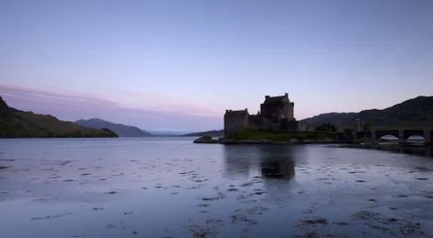 Eilan donan in the scottish highlands the setting of the film highlander Stock Photos