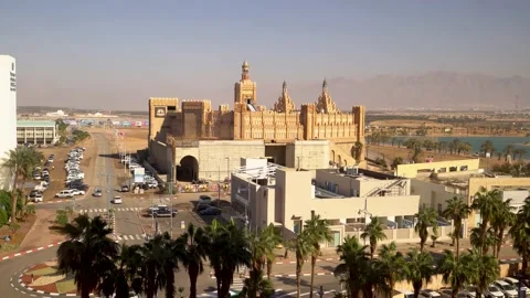 Eilat beach in winter Stock Footage 145644468