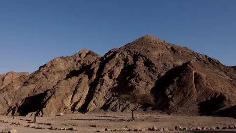 Eilat desert pack 2,mountains desert view, dryness 스톡 동영상 124127578
