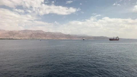 Eilat, Israel - Walking on the Red Sea part 3 Stock Footage 132931253