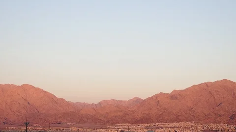 Eilat mountins ,mountain high desert view nature, Vídeo Stock 124124853