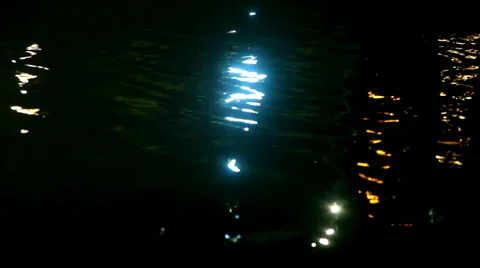Eilat. night sea. Stock Footage 38204084