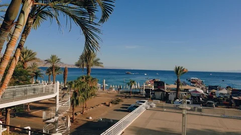 Eilat's Coastline Stock Footage 92166193