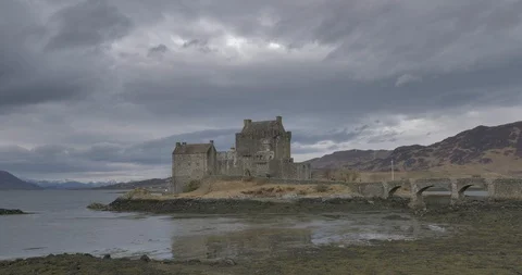 Eilean Donan castle Stock Footage 97853396