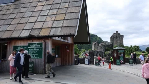Eilean Donan Castle Ticket Office Stock Footage 341111829