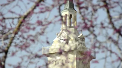 Ein Kerem watch tower Change of focus Stock Footage 47967524