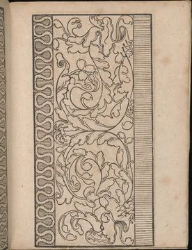 Ein new Modelbuch..., page 2 (verso) October 22, 1524 Johann Schnsperger th.. Stock Photos